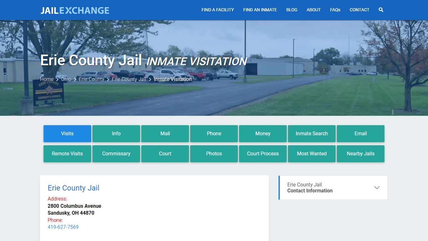 Inmate Visitation - Erie County Jail, OH - Jail Exchange